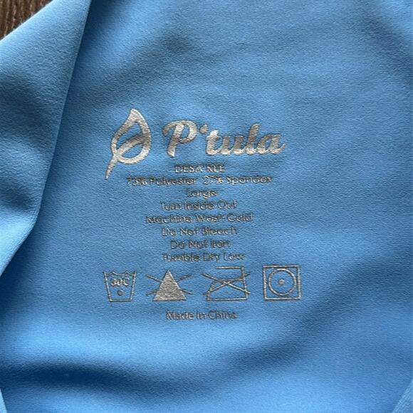P'tula Light Blue Desa'ree Leggings High Rise Size Large - Picture 4 of 6